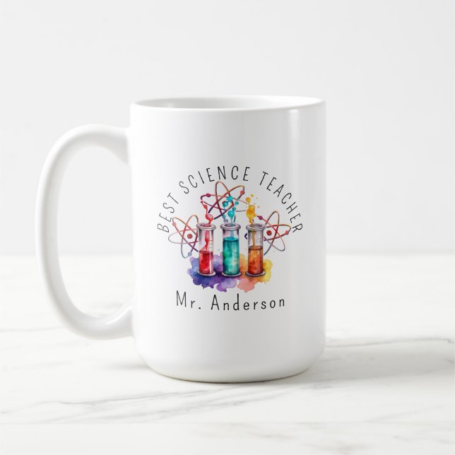 Geschenk für den besten Wissenschaftslehrer Kaffeetasse (Links)