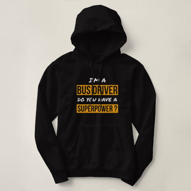 Geschenk für den Busfahrer Haben Sie einen Superkr Hoodie (Design vorne)