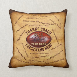 Geschenk für den Fußball-Trainer personalisiert Kissen