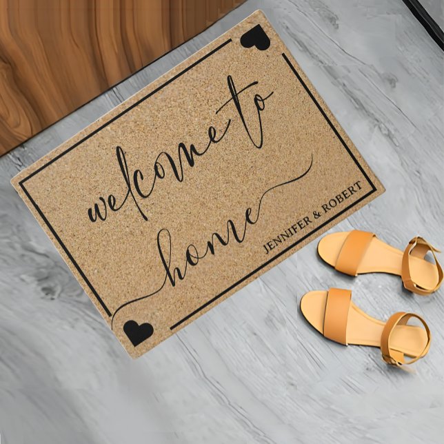 Geschenk für den Hausgebrauch | Hochzeitsgeschenk  Fußmatte (Custom Housewarming Gift | Wedding Gift | New Home Doormat)