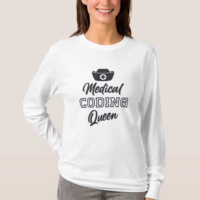 Geschenk für den ICD-Programmierer der Queen T-Shirt (Vorderseite)