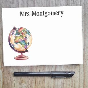 Geschenk für den Lehrer für Geschichte oder Geogra Post-it Klebezettel