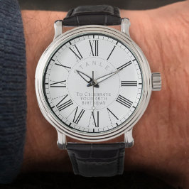 Geschenk für den Menschen an seinem 40. Geburtstag Armbanduhr