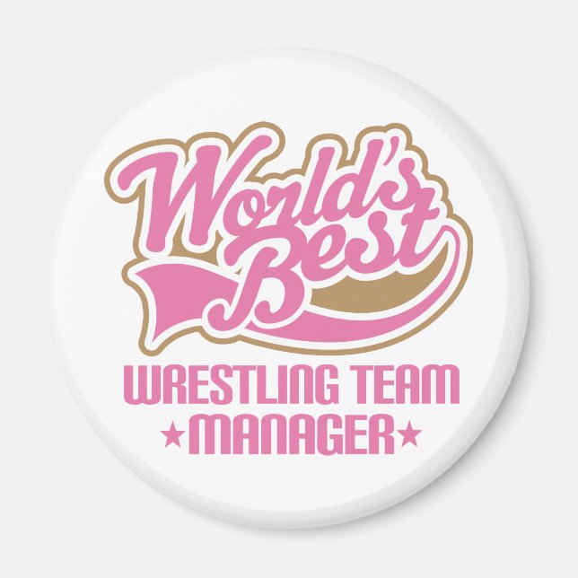 Geschenk für den niedlichen Wrestling Team Manager Magnet (Vorne)