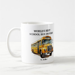 Geschenk für den personalisierten Schulbusfahrer Kaffeetasse