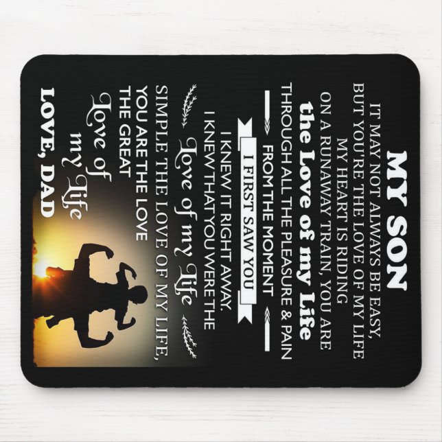 Geschenk für den Sohn | Bestes Geschenk für Kinder Mousepad (Vorne)