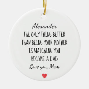 Geschenk für den Sohn von Mama, die zusieht, wie d Keramik Ornament