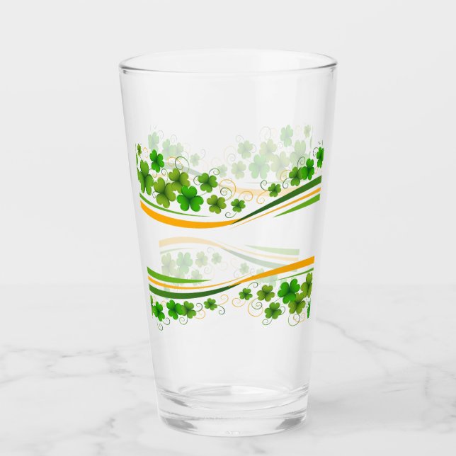 Geschenk für den St. Patrick-Tag Glas (Vorderseite)