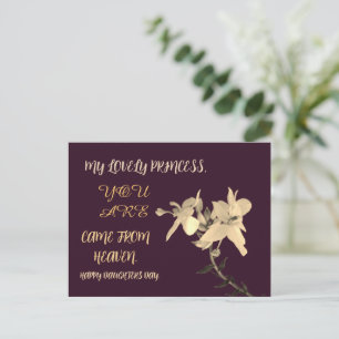 GESCHENK FÜR DEN TAG DER TÖCHTER POSTKARTE