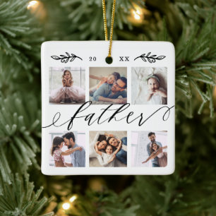 Geschenk für den Vater  Familienzusammenführung  Keramikornament