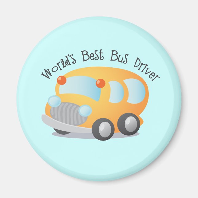 Geschenk für den weltbesten Schulbusfahrer Magnet (Vorne)