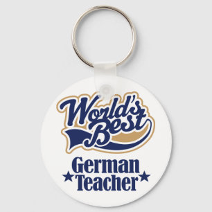 Geschenk für deutsche Lehrer (Welten am besten) Schlüsselanhänger