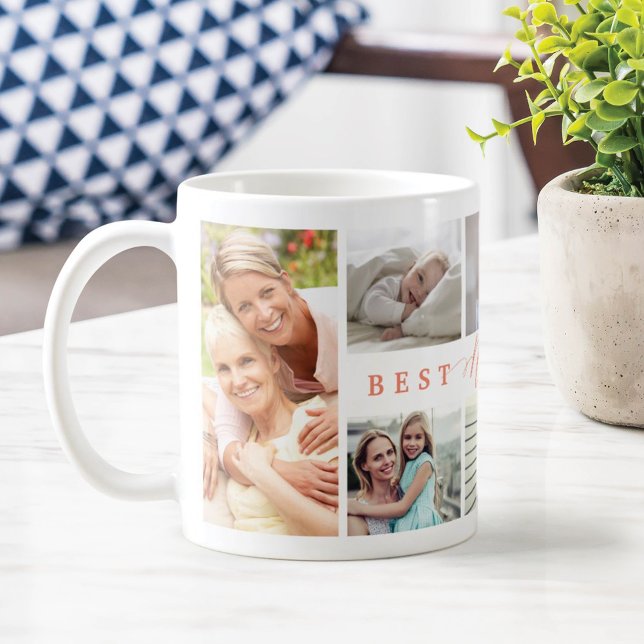 Geschenk für die beste Foto-Collage der Nana-Famil Kaffeetasse (Von Creator hochgeladen)