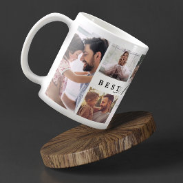 Geschenk für die beste Foto-Collage für Väter und  Kaffeetasse