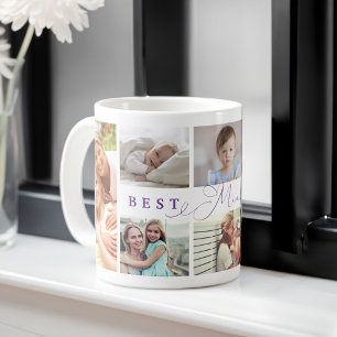 Geschenk für die beste Mini-je-Familie Foto Collag Kaffeetasse