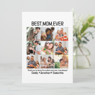 Geschenk für die beste Mutter aller Zeiten Familie Feiertagskarte