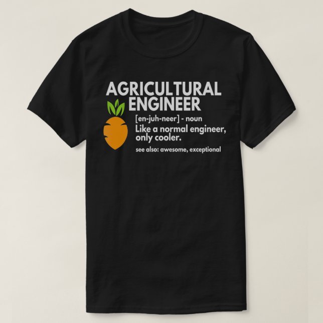 Geschenk für die Definition des Landwirtschaftsing T-Shirt (Design vorne)