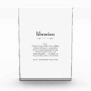 Geschenk für die Definition von Bibliotheken Fotoblock