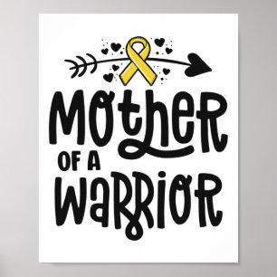 Geschenk für die Mutter eines Kriegers Familie Kin Poster