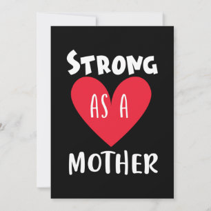 Geschenk für die Mutter, stark wie eine Mutter Einladung
