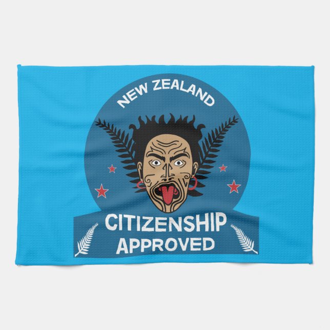 Geschenk für die neuseeländische Staatsbürgerschaf Geschirrtuch (Horizontal)