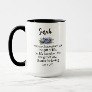 Geschenk für die Schwiegertochter von der Schwiege Tasse