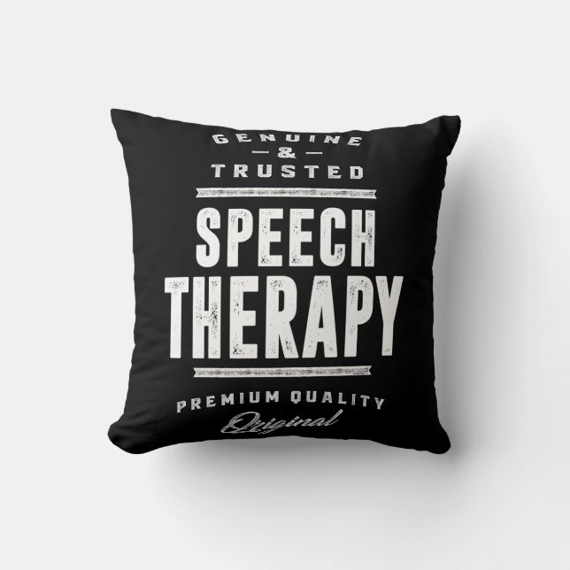 Geschenk für die Sprechtherapie Kissen (Vorderseite)