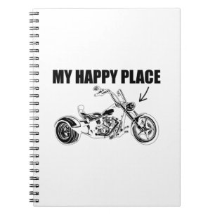 Geschenk für dreirädrige Motorradtrike Notizblock