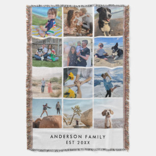 Geschenk für Ehefrau Benutzerdefiniertes Familienf Decke