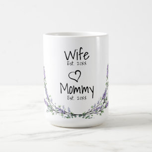 Geschenk für Ehefrau für Mami-lila Lavendel Kaffeetasse