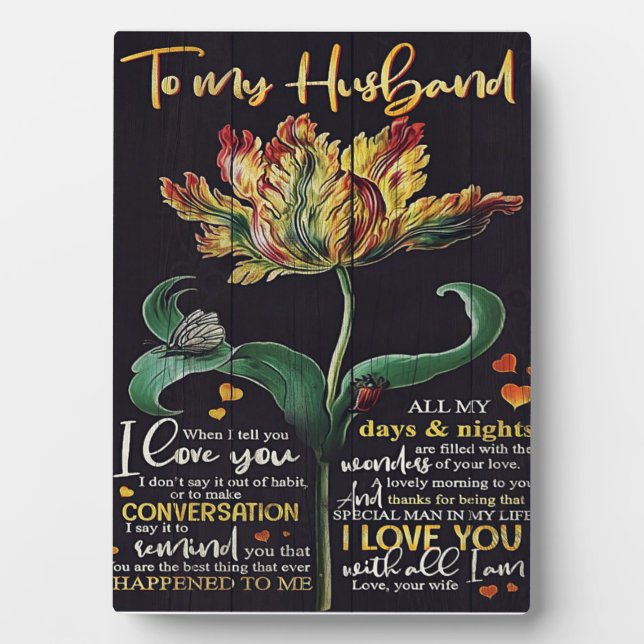 Geschenk für Ehemann | Bestes Geschenk für den Man Fotoplatte (Vorderseite)