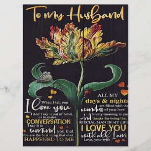 Geschenk für Ehemann   Bestes Geschenk für den Man Menükarte