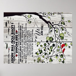 Geschenk für Ehemann   Mein Mann liebt den Brief Poster