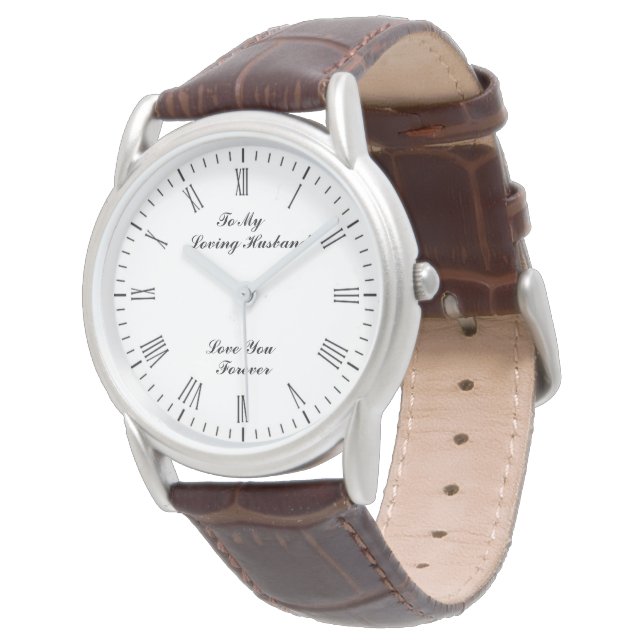 Geschenk für Ehemann - Vatertag Geschenk- Armbanduhr (Schrägansicht)