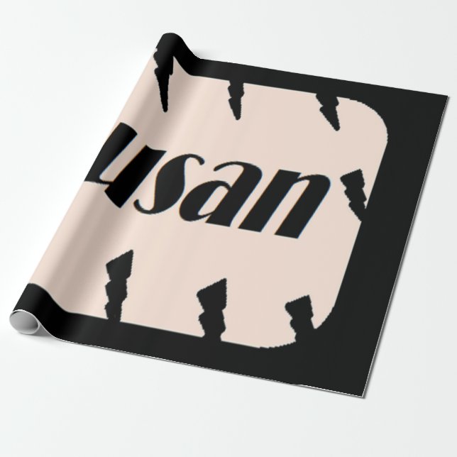 Geschenk für ein Mädchen namens Susan Geschenkpapier (Ungerollt)