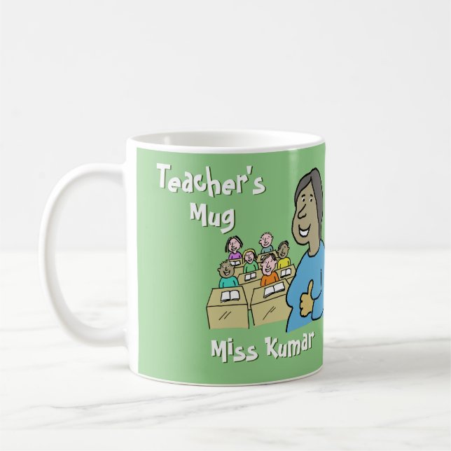 Geschenk für eine Asienfrau. Geschenk für Lehrer Kaffeetasse (Links)