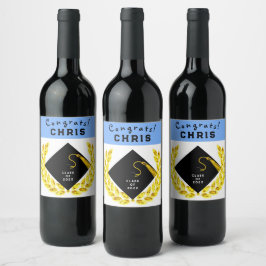 Geschenk für eine Graduierungspartei Weinetikett
