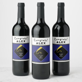 Geschenk für eine Graduierungspartei Weinetikett