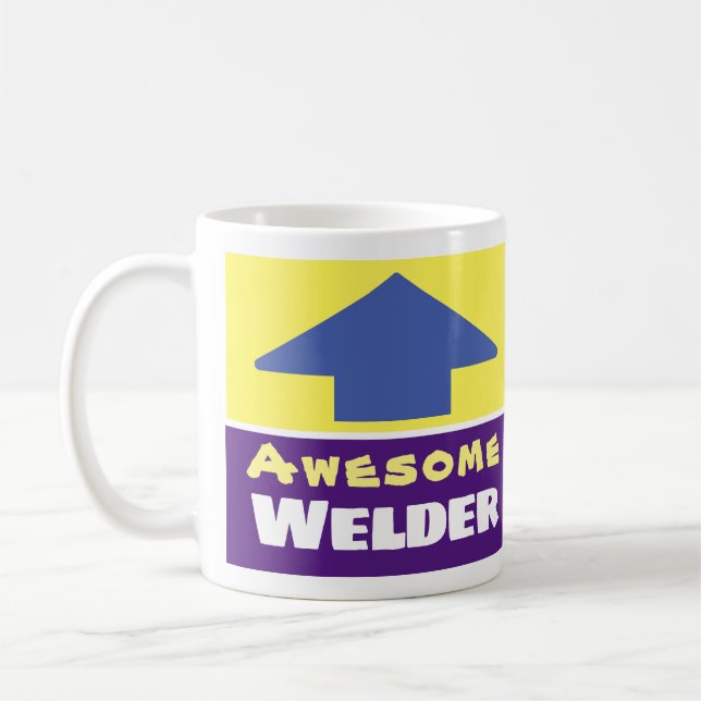 Geschenk für eine Phantastische Welder Coffee Tass Kaffeetasse (Links)
