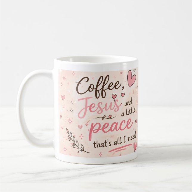 Geschenk für eine positive Einstellung Kaffeetasse (Links)