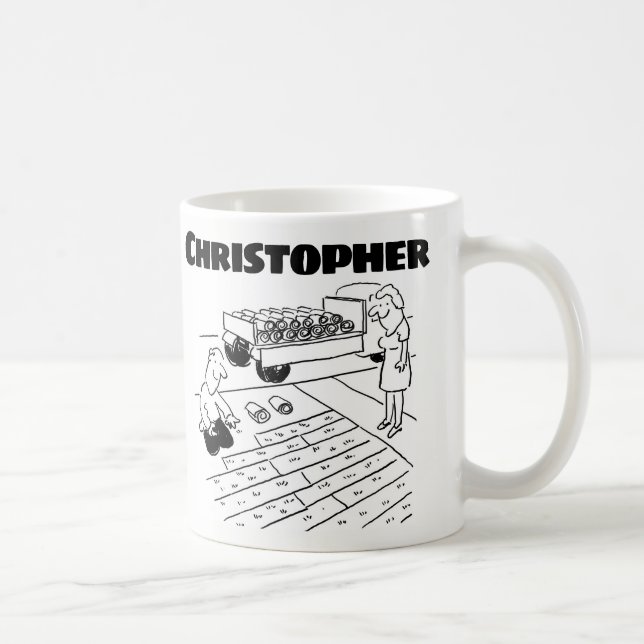 Geschenk für eine Rasenturf-Schicht mit Name Coffe Kaffeetasse (Rechts)