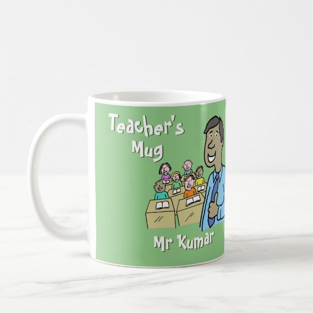 Geschenk für einen asiatischen männlichen Lehrer.  Kaffeetasse (Links)