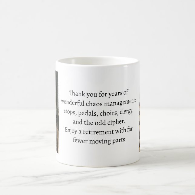 Geschenk für einen ausscheidenden Organisten oder  Kaffeetasse (Mittel)
