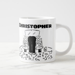 Geschenk für einen Automechaniker mit dem Namen Gi Jumbo-Tasse