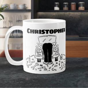 Geschenk für einen Automechaniker mit dem Namen Gi Jumbo-Tasse