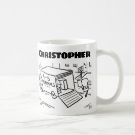 Geschenk für einen Entfernungsmann mit Namen Kaffeetasse