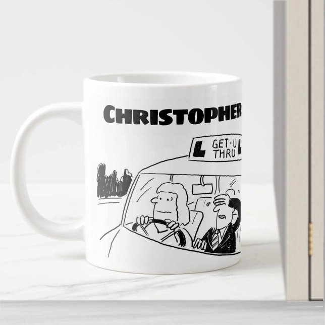 Geschenk für einen Fahrlehrer mit zusätzlichem Nam Jumbo-Tasse (Von Creator hochgeladen)