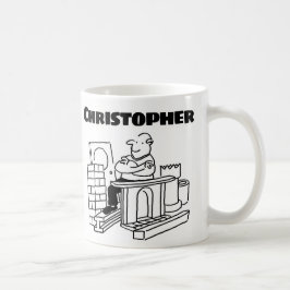 Geschenk für einen Gerecycelt Warenkäufer mit Name Kaffeetasse
