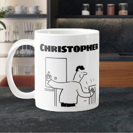 Geschenk für einen Klempner mit zusätzlichem Namen Jumbo-Tasse