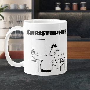 Geschenk für einen Klempner mit zusätzlichem Namen Jumbo-Tasse